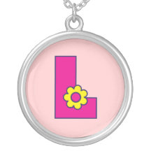 Brev L i Flores rosor Personliga Halsband