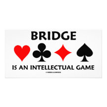 Bridge är en intellektuell lek (överbrygga inställ skräddarsydda fotokort