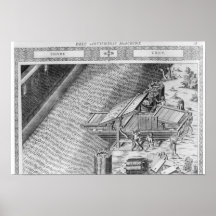 Bridge gjorde i forma av ett fartyg posters