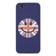 British Flag Smiley face iPhone 5 Covers