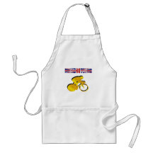 Britt som cyklar Tshirts, och novelty som cyklar g Förkläde