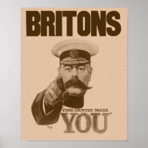 Britter ditt land behöver dig - Lord Kitchener Affischer