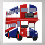 Brittisk buss affisch
