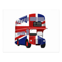 Brittisk buss vykort