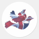 Brittisk flaggaduva klistermärken