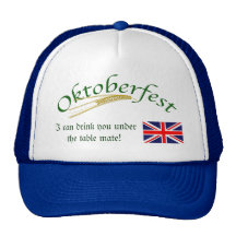 Brittisk humor/oktoberfest baseball hat