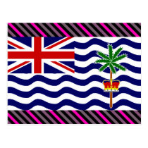 Brittisk Indiska oceanenterritoriumflagga vykort