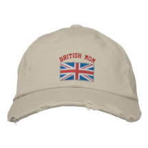 Brittisk mamma broderad hatt