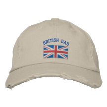 Brittisk pappa broderad hatt