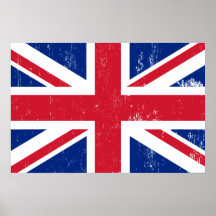 Brittisk Storbritannien England engelskaflagga för Print