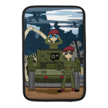 Brittiska armésoldater & tankplatsMacbook sleeve