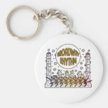 Broadway rytm Keychain Nyckel Ringar