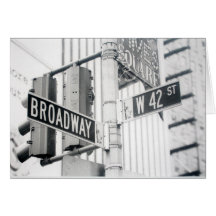 Broadway tider kvadrerar kortet