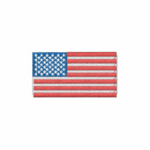 Broderad amerikanska flagganPoloskjorta