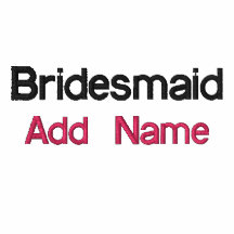 Broderad brudtärnaPoloskjorta