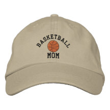 Broderad hatt för basket mamma