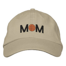 Broderad hatt för basket mamma