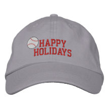 Broderad hatt för glad helg baseball