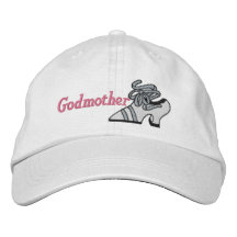 Broderad hatt för gudmorvintage footwear