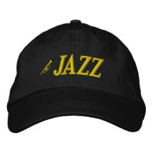 Broderad hatt för Jazzmusik