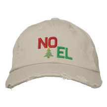 Broderad hatt för jul Noel