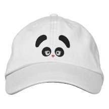 Broderad hatt för kärlek Panda®