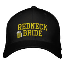 Broderad hatt för Redneck brud