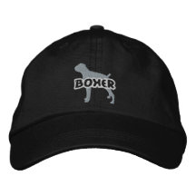 Broderad hatt för Silhouette boxare