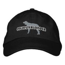 Broderad hatt för Silhouette Munsterlander