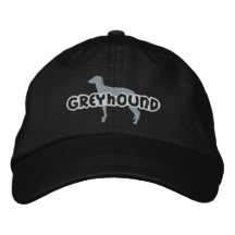 Broderad hatt för Silhouette vinthund