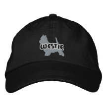 Broderad hatt för Silhouette Westie