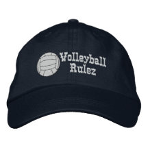 Broderad hatt för volleyboll Rulez