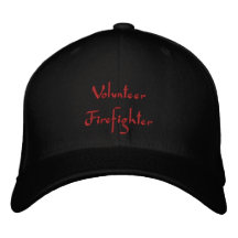 Broderad hatt för volontär brandman