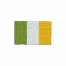 Broderad irländsk skjorta för Irland flaggaPolo