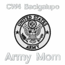 Broderad Polo för arméMomEmblem