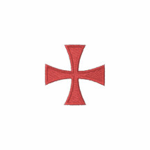 Broderad Poloskjorta för riddare Templar