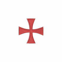 Broderad Poloskjorta för riddare Templar