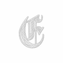 Broderad skjorta för brev E utsmyckad Monogram Broderad Pikétröja