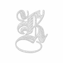 Broderad skjorta för brev K utsmyckad Monogram Polotröja