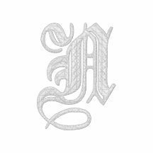 Broderad skjorta för brev N utsmyckad Monogram Broderad Pikétröja