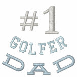 Broderad skjorta för Golf pappa Broderade Polo Tröjor