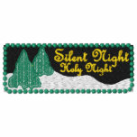 Broderad skjorta för jul helig natt