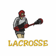 Broderad skjorta för Lacrosse spelare Pikétröjor