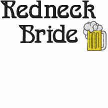 Broderad skjorta för Redneck brud