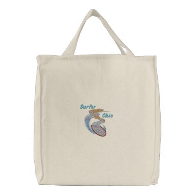Broderad surfarechic tygkasse