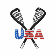 Broderad USA Lacrosse Broderad Tröja