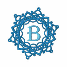 Broderade kvinna för b-Monogram Snowflake skjorta