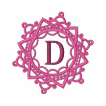 Broderade kvinna för D-Monogram Snowflake skjorta