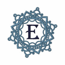 Broderade kvinna för e-Monogram Snowflake skjorta