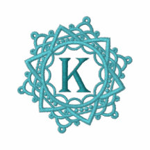 Broderade kvinna för K-Monogram Snowflake skjorta
